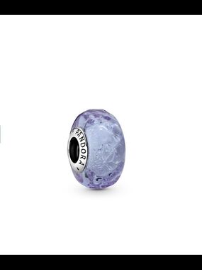 Pandora Wavy Lavender Murano Glass Charm 798875C00